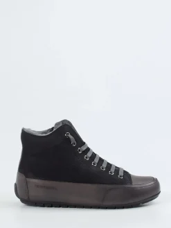Damen Candice Cooper – High-Top Sneaker aus Nubukleder anthrazit