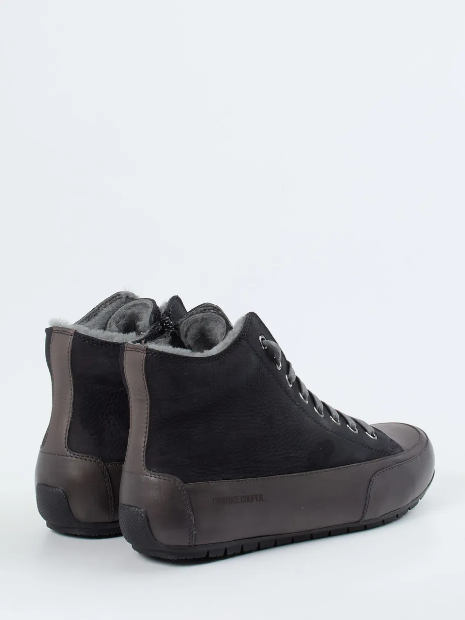 Damen Candice Cooper – High-Top Sneaker aus Nubukleder anthrazit
