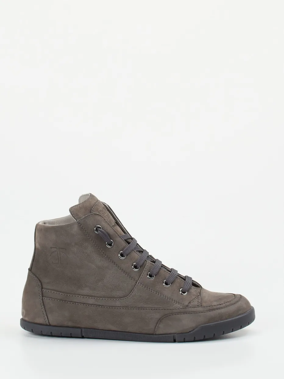 – High-Top Sneaker aus Nubukleder Anthrazit*Candice Cooper Clearance
