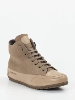 Herren Candice Cooper – High-Top Sneaker aus Nubukleder taupe