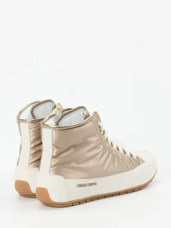 – High-Top Sneaker aus Metallicleder*Candice Cooper Hot