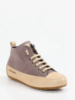 Damen Candice Cooper – Mid-Top Sneaker aus Leder taupe