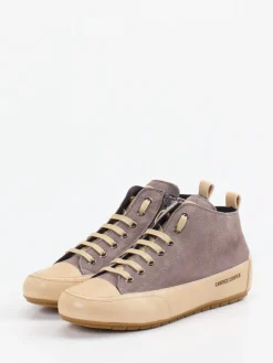 Damen Candice Cooper – Mid-Top Sneaker aus Leder taupe