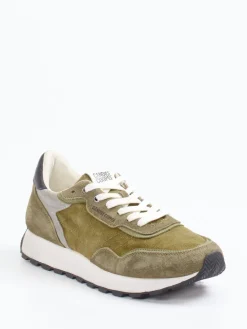 – Retro-Sneaker aus Veloursleder Olivgrün*Candice Cooper Sale