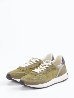 – Retro-Sneaker aus Veloursleder Olivgrün*Candice Cooper Sale