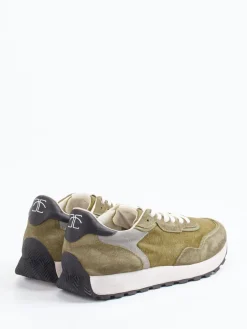 – Retro-Sneaker aus Veloursleder Olivgrün*Candice Cooper Sale