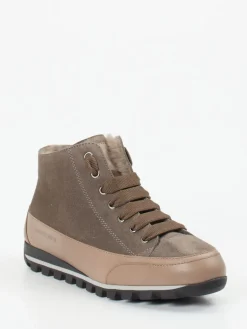 Damen Candice Cooper – Schnürboots aus Nubukleder taupefarben