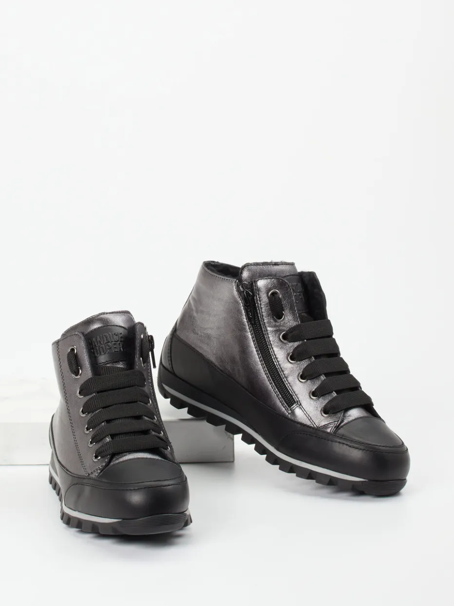 – Schnürboots aus Nubukleder Anthrazit*Candice Cooper Discount