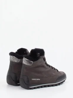 Damen Candice Cooper – Schnürboots aus Veloursleder Anthrazit