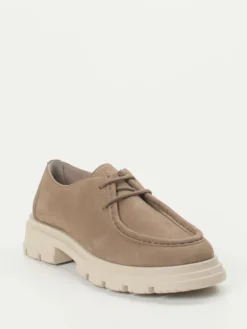 Damen Candice Cooper – Schnürschuh aus Nubukleder sandbeige