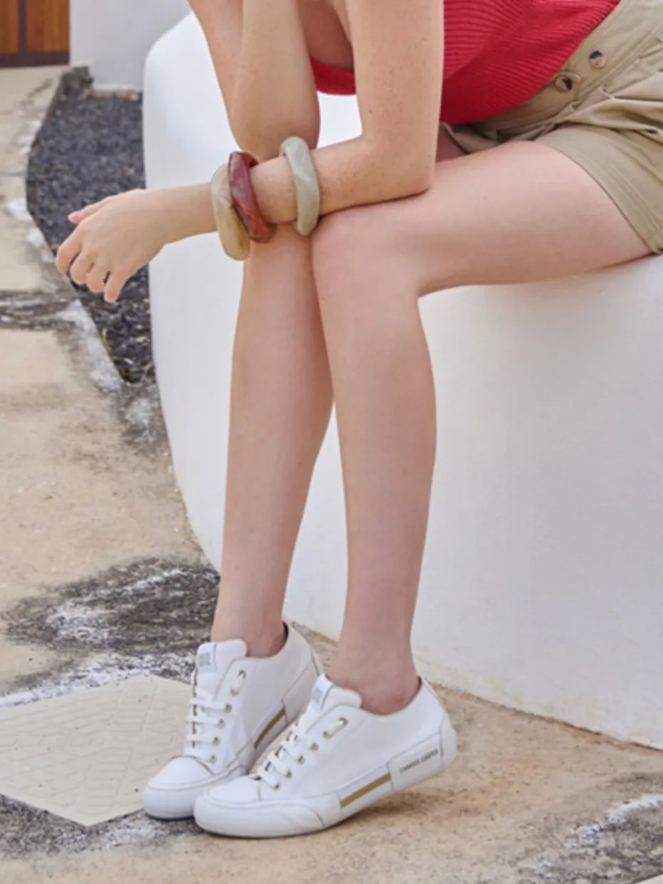 Damen Candice Cooper – Sneaker aus Metallicleder in