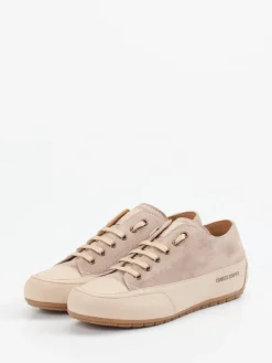 Damen Candice Cooper – Sneaker aus Velours- und Glattleder Beige
