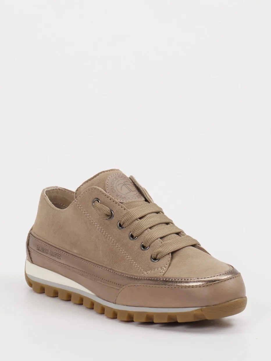 – Sneaker aus Leder-Velours-Mix beige*Candice Cooper