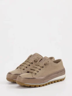 – Sneaker aus Leder-Velours-Mix beige*Candice Cooper
