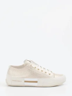 Damen Candice Cooper – Sneaker aus Metallicleder champagner