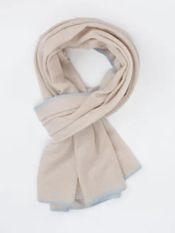 – Schal aus Feinstrick in Beige*Cashmere Blues Hot