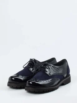 – Brogues aus Lackleder und Veloursleder*Christian Dietz Discount