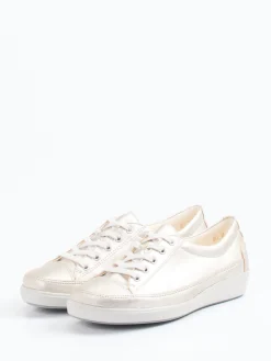 Damen Christian Dietz – Komfort-Sneaker aus Metallicleder