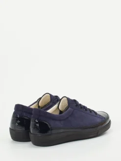 Damen Christian Dietz – Komfort-Sneaker aus Veloursleder dunkel