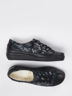 Damen Christian Dietz – Komfort-Sneaker aus geprägtem Leder