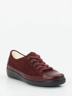 – Komfort-Sneaker aus geprägtem Leder bordeaux*Christian Dietz New