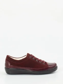 – Komfort-Sneaker aus geprägtem Leder bordeaux*Christian Dietz New