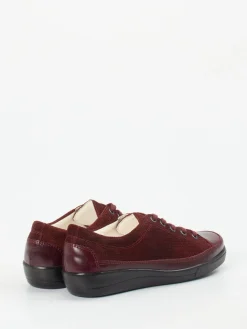 – Komfort-Sneaker aus geprägtem Leder bordeaux*Christian Dietz New