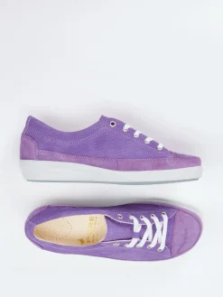 – Komfort-Sneaker aus Veloursleder Flieder*Christian Dietz Hot