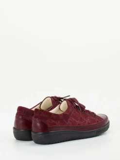 – Komfort-Sneaker aus geprägtem Leder bordeaux*Christian Dietz