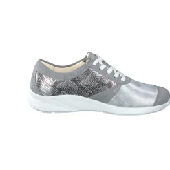 Damen Christian Dietz – Komfortsneaker aus Veloursleder silber