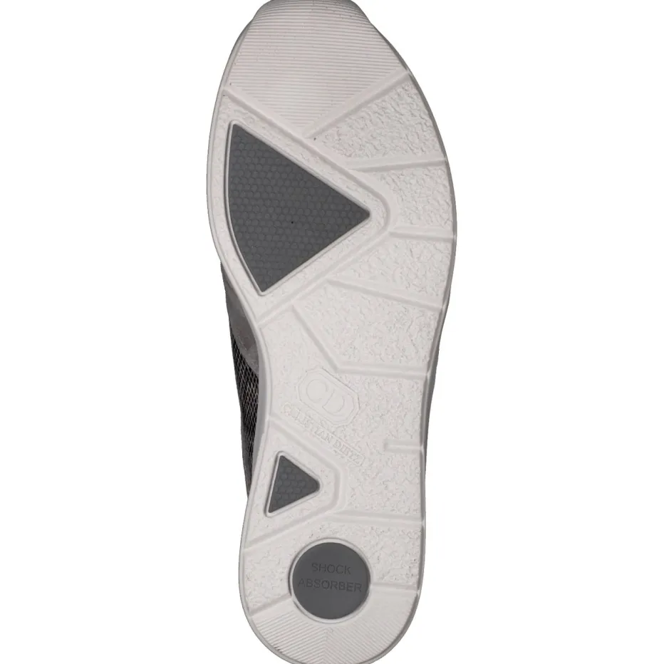 Damen Christian Dietz – Komfortsneaker aus Veloursleder silber