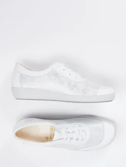 – Komfort-Sneaker aus Stretchleder Offwhite*Christian Dietz