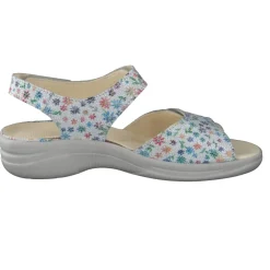 Damen Christian Dietz – Komfortsandale aus geprägtem Leder color