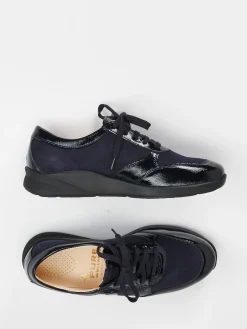 Damen Christian Dietz – Komfort-Sneaker aus Veloursleder Dunkel