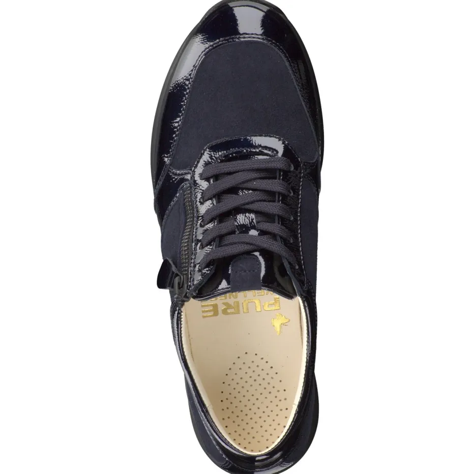 Damen Christian Dietz – Komfort-Sneaker aus Veloursleder Dunkel