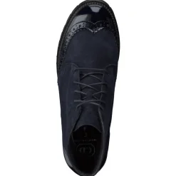 Damen Christian Dietz – Schnürboots aus Veloursleder Dunkel