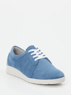 Damen Christian Dietz – Schnürschuh aus Veloursleder jeans