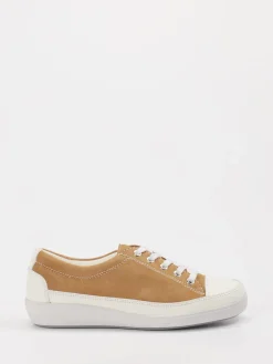 Damen Christian Dietz – Sneaker aus Veloursleder Cognac