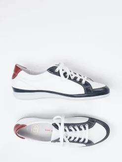 Damen Christian Dietz – Sneaker aus Kalbleder in Weiß-