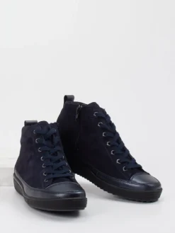 Damen Christian Dietz – Stiefelette aus Veloursleder Dunkel