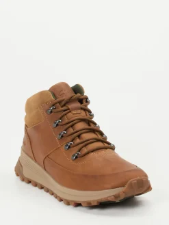 Herren Clarks – Outdoor-Boots aus Fettleder in Rost