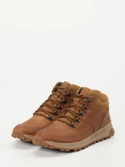 Herren Clarks – Outdoor-Boots aus Fettleder in Rost