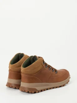 Herren Clarks – Outdoor-Boots aus Fettleder in Rost