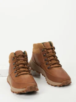 Herren Clarks – Outdoor-Boots aus Fettleder in Rost