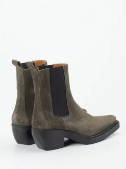 – Chelsea Boots aus Veloursleder oliv*Copenhagen Clearance