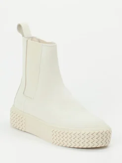 Damen Copenhagen – Chelsea Boots aus Nubukleder Cremeweiß