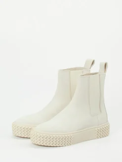 Damen Copenhagen – Chelsea Boots aus Nubukleder Cremeweiß