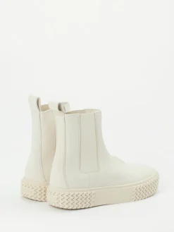 Damen Copenhagen – Chelsea Boots aus Nubukleder Cremeweiß