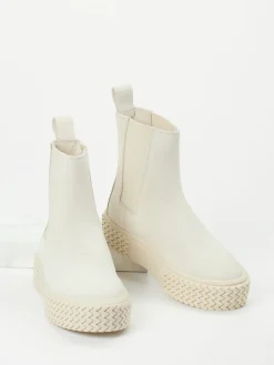 Damen Copenhagen – Chelsea Boots aus Nubukleder Cremeweiß