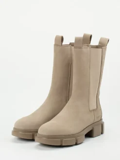 Damen Copenhagen – Chelsea Boots aus Nubukleder sandbeige